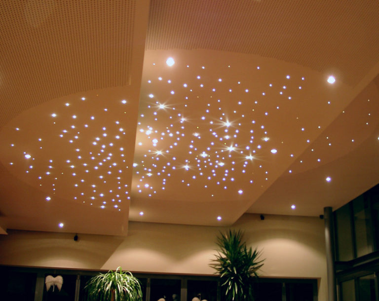 eclairage fibre optique plafond